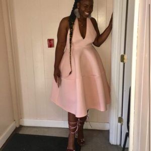 Classy Women! Flare Pink Dress